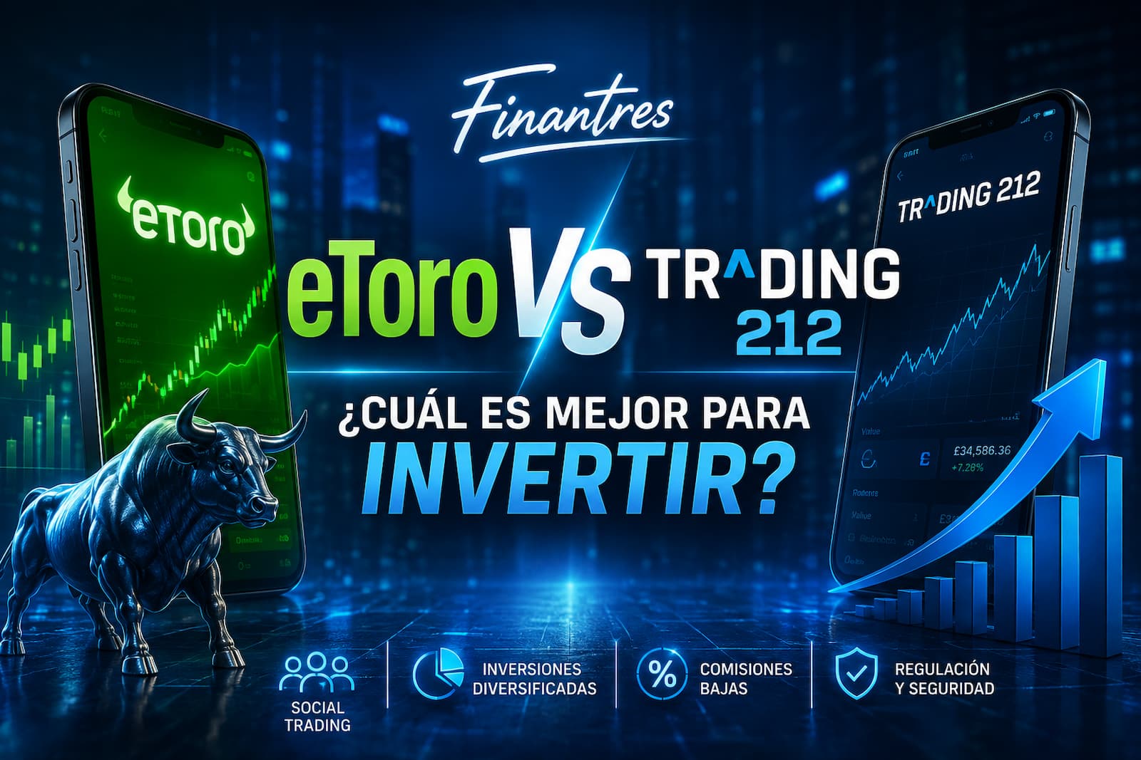 eToro vs Trading 212: ¿cuál es mejor para invertir desde España?