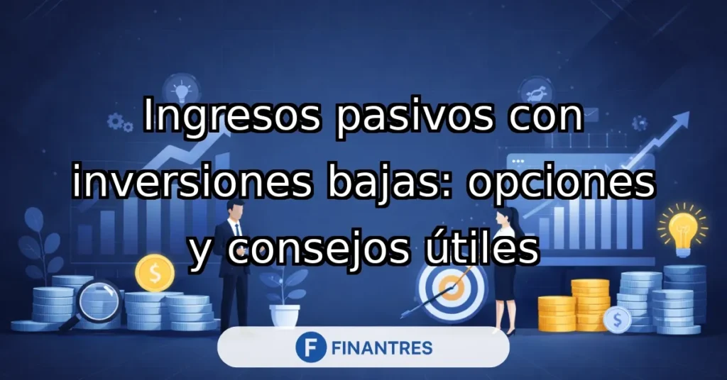 ingresos pasivos inversiones bajas