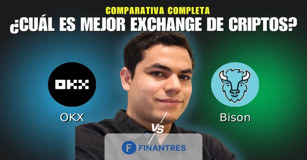 okx vs bison comparativa exchanges criptomonedas