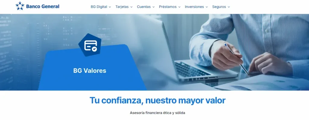 BG Valores web