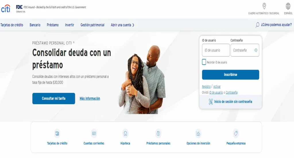 Citibank web