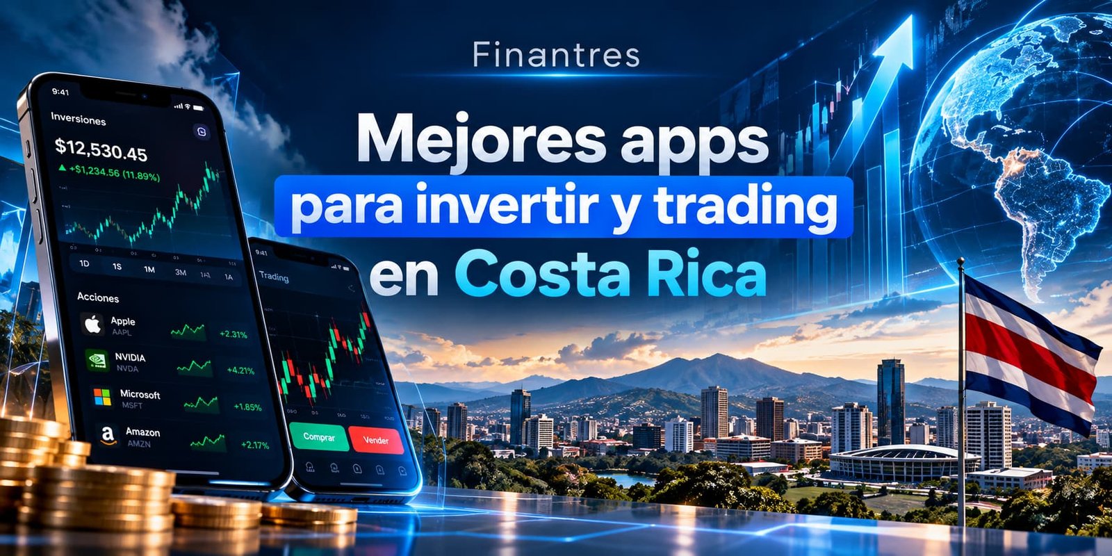 Mejores apps para invertir y trading en Costa Rica