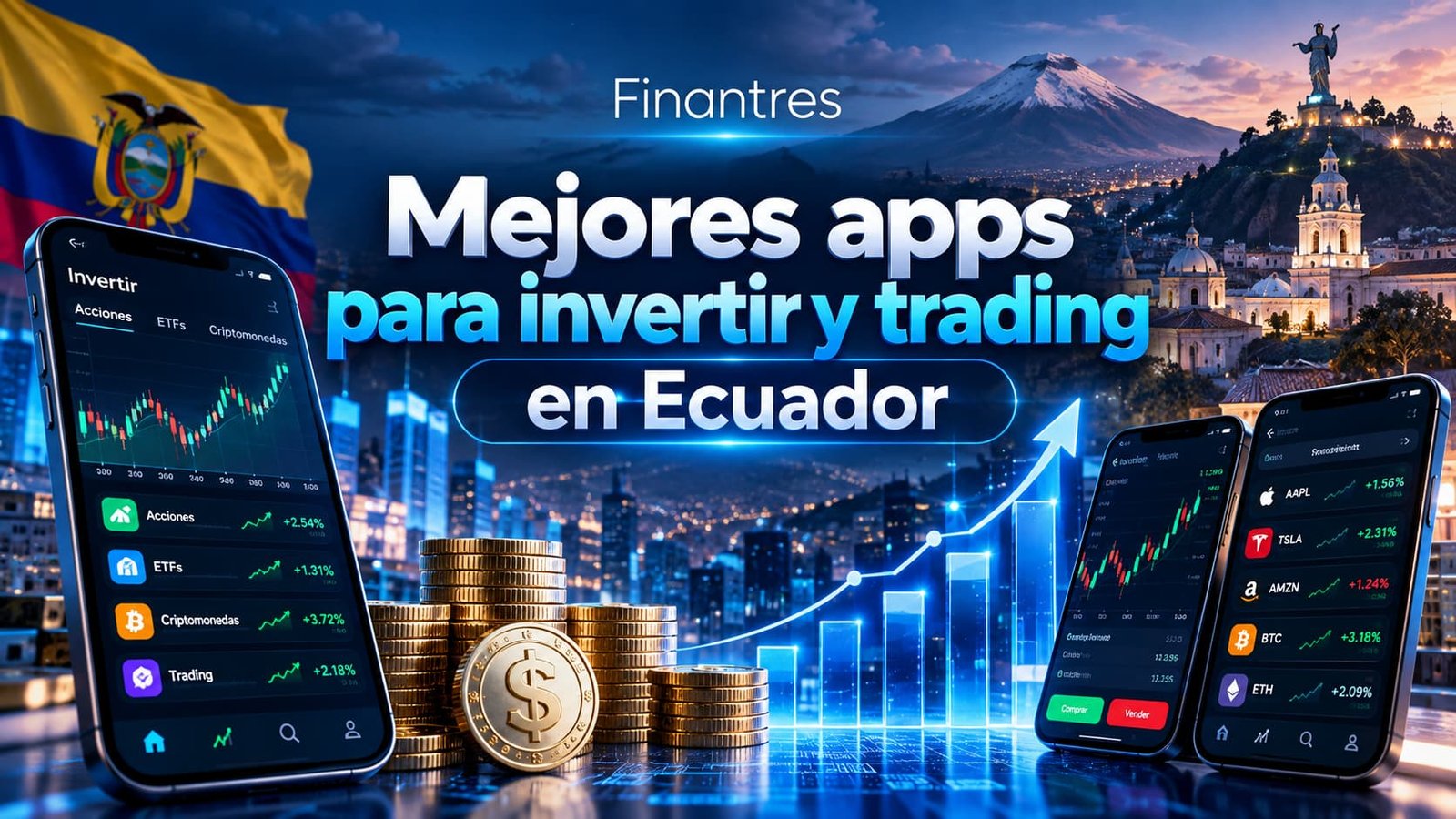 Mejores apps para invertir y trading en Ecuador