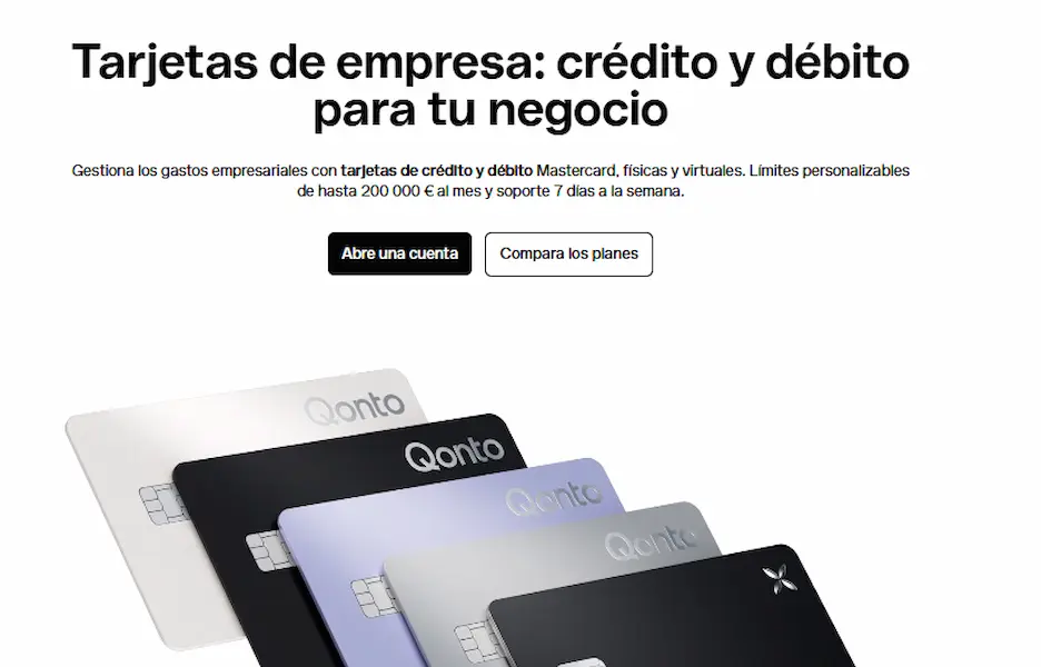 Tarjetas Crédito Qonto