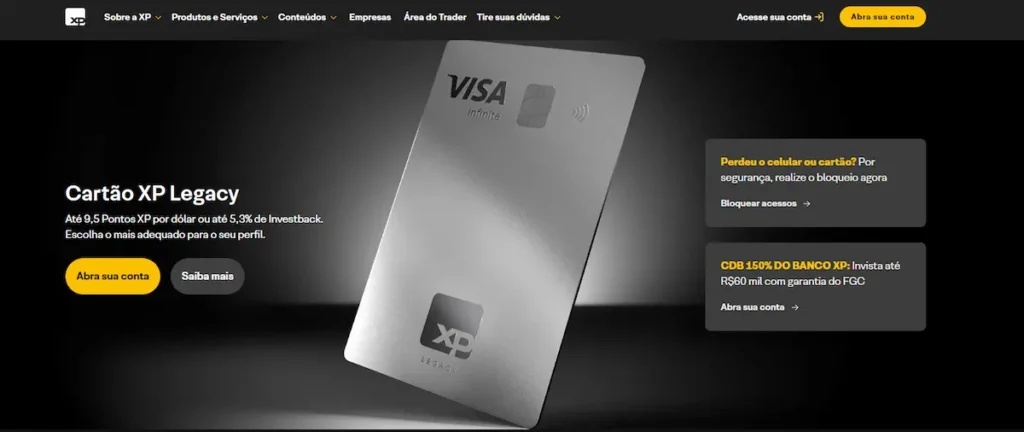 XP Investimentos web