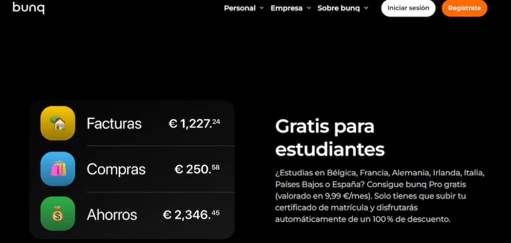 bunq estudiantes