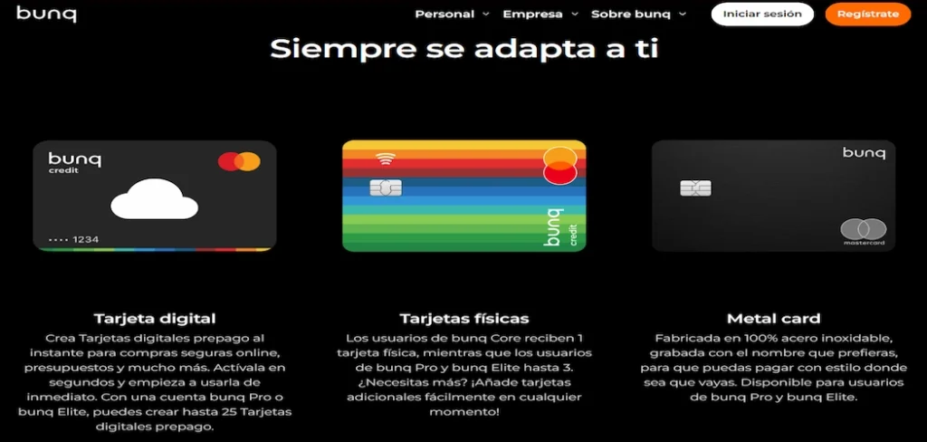 bunq tarjetas