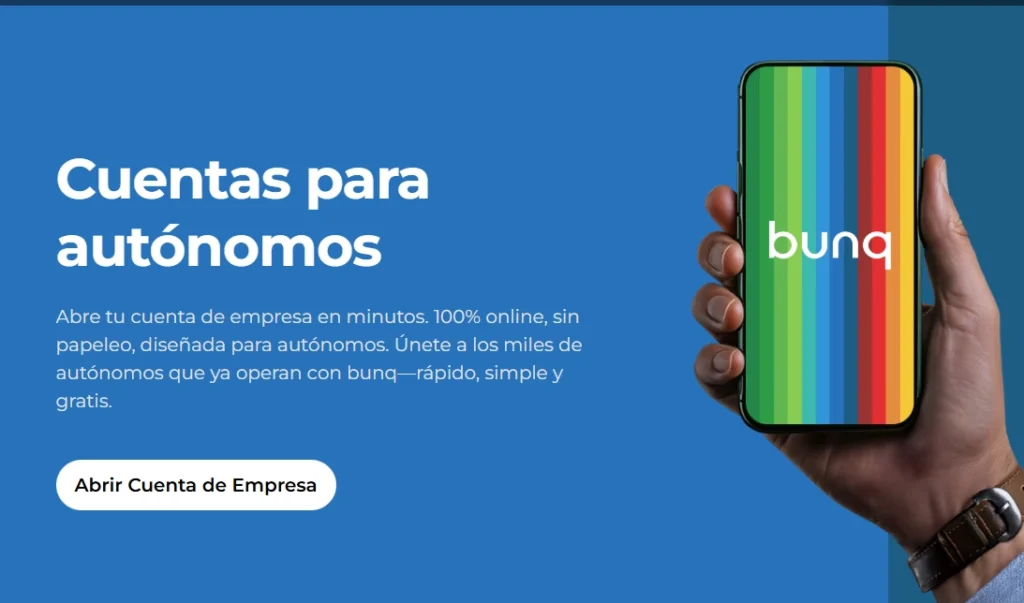 Cuentas bunq para autónomos