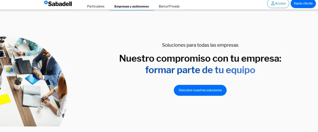Cuentas Banco Sabadell para empresas