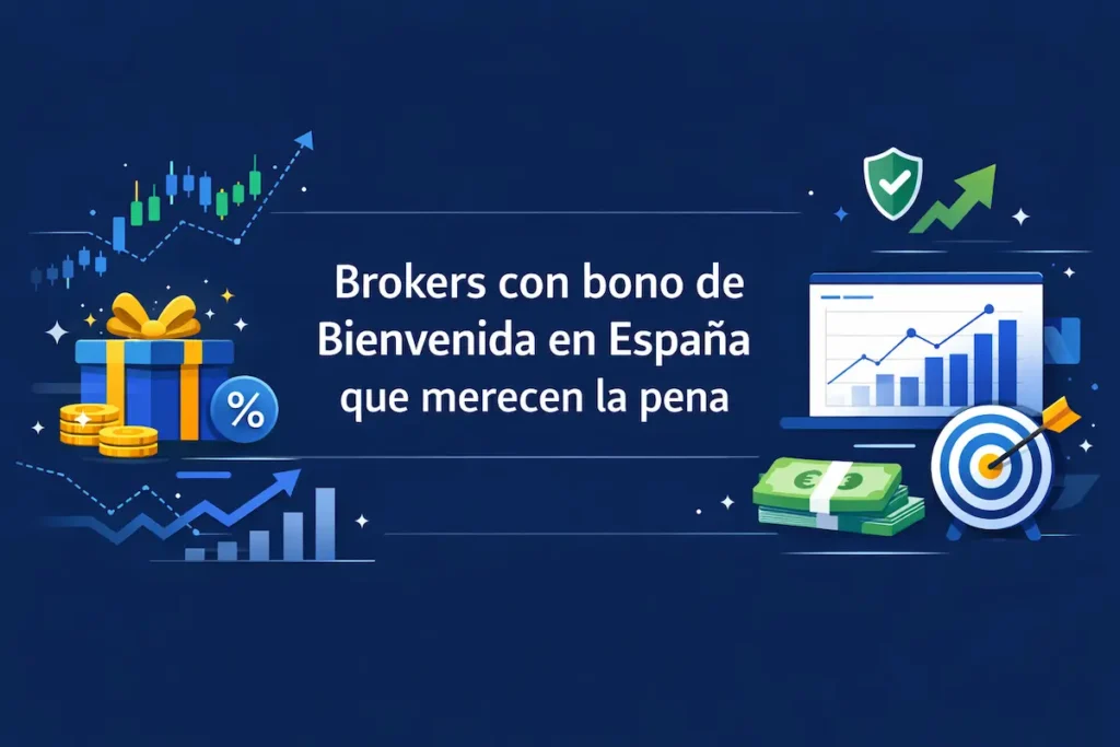 Brokers con bono de bienvenida en España que merecen la pena
