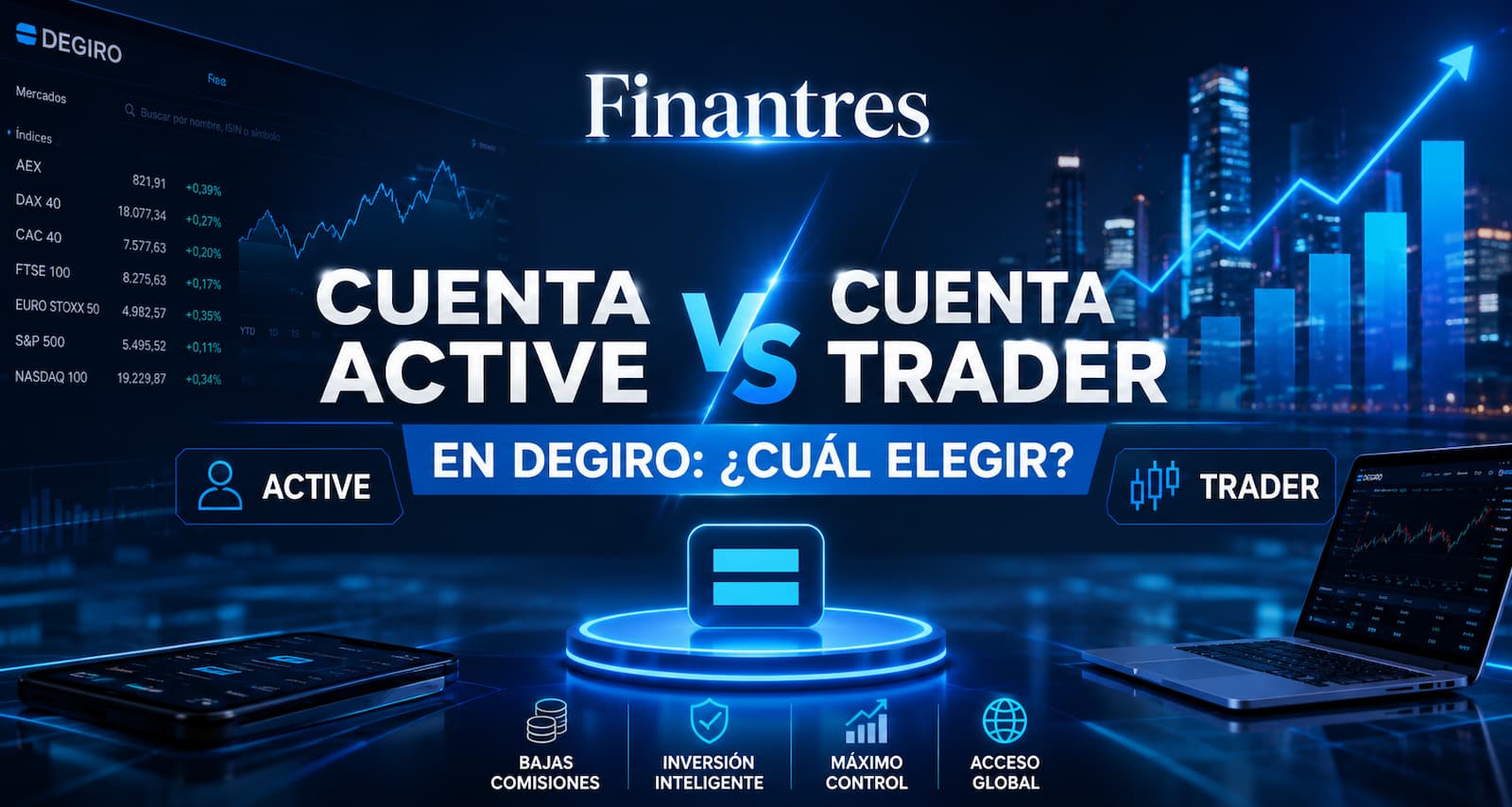 Cuenta Active vs Trader en DEGIRO