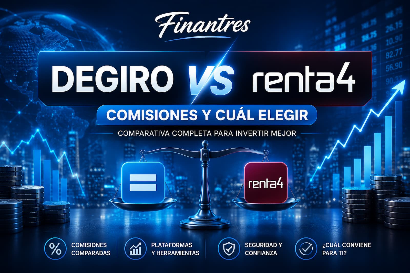 DEGIRO vs Renta 4 comisiones y cuál elegir
