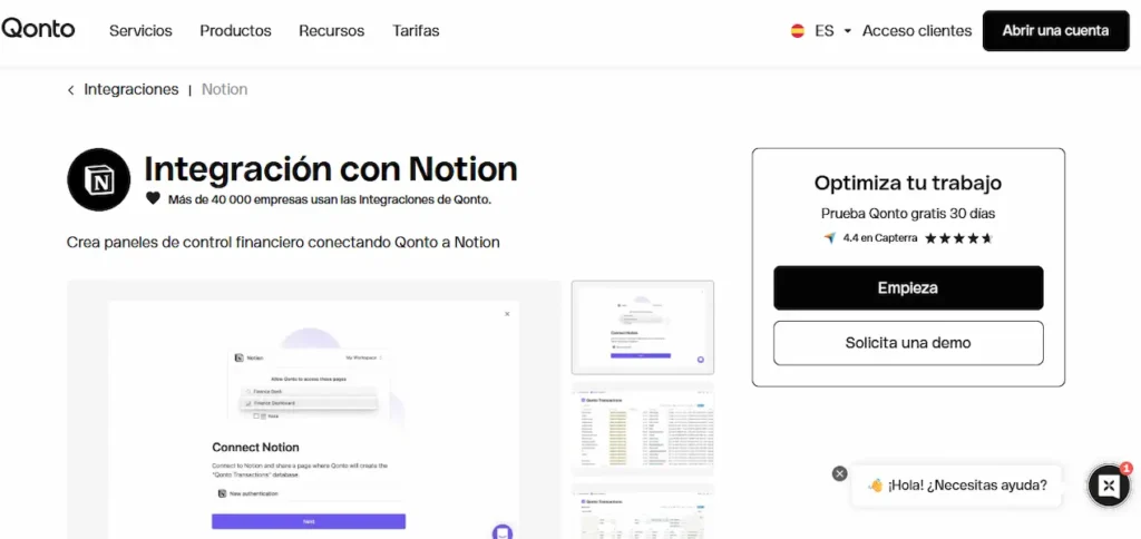 Notion y Qonto