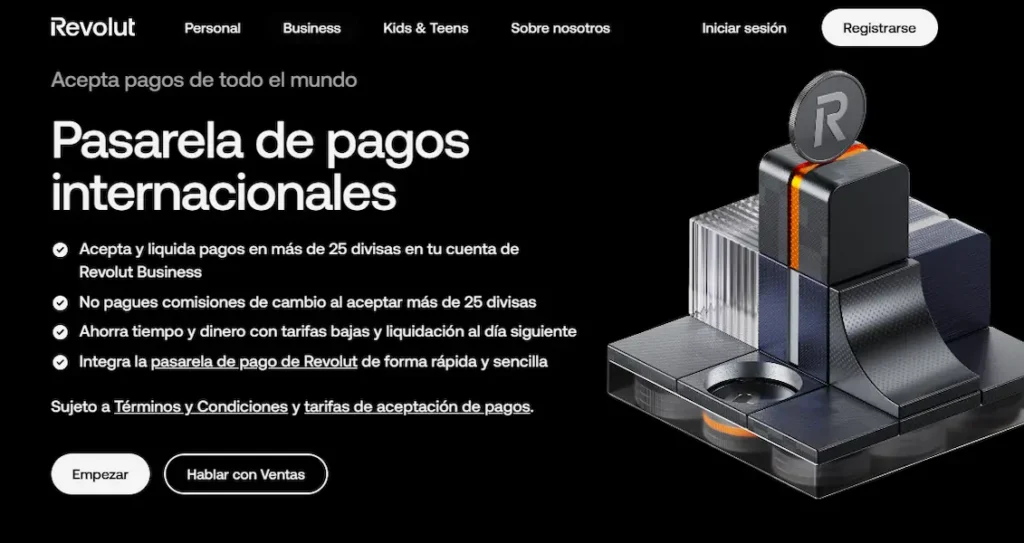 Pasarela de pago Revolut Business