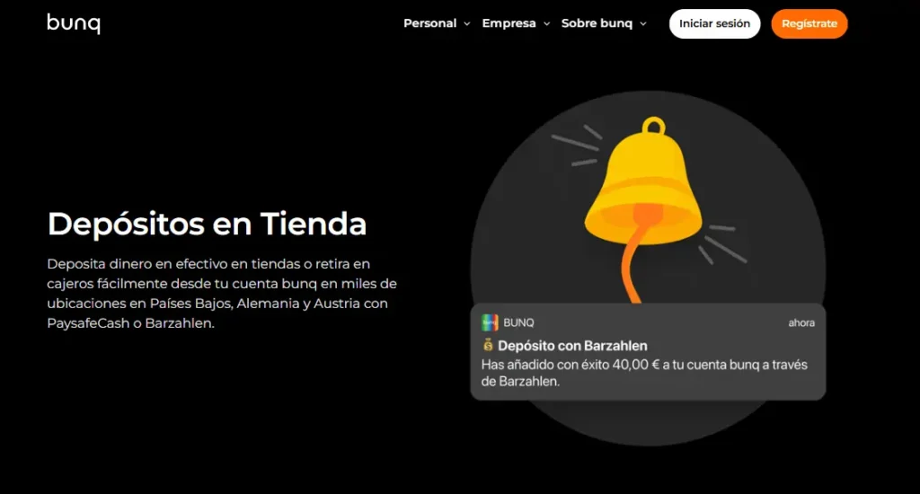 Paysafecash bunq
