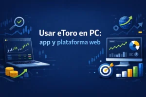 Usar eToro en PC app y plataforma web