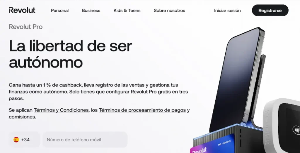 Web Revolut Pro
