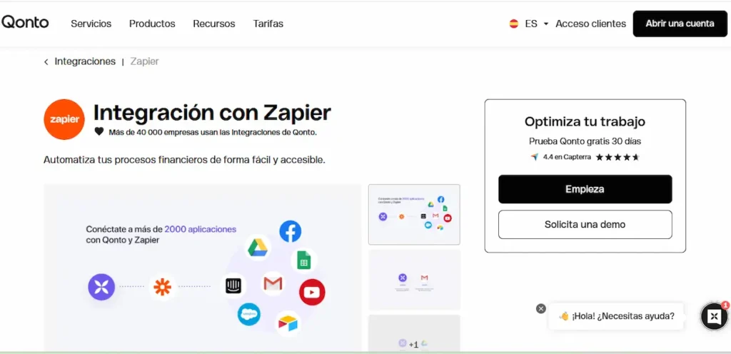 Zapier y Qonto
