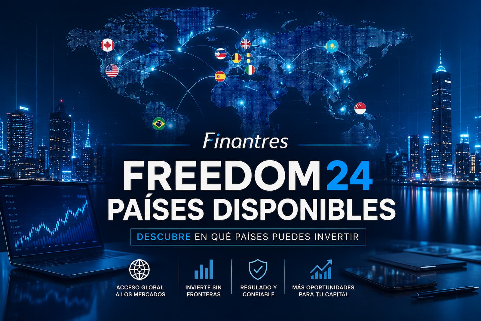 Freedom24 países disponibles: dónde puedes abrir cuenta
