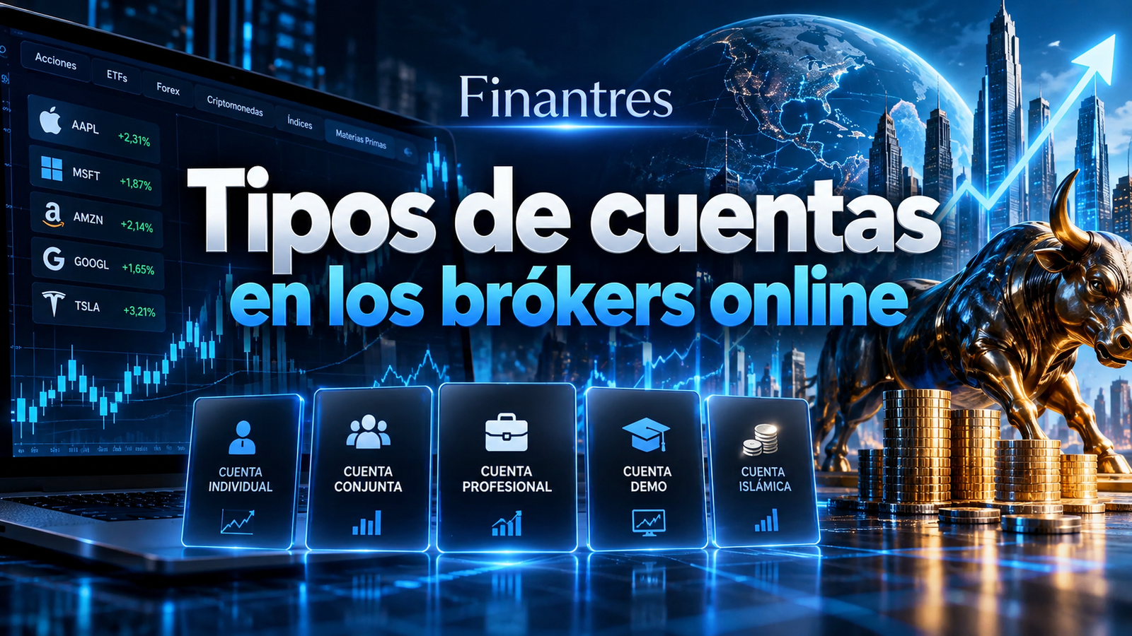 Tipos de cuentas en los brókers online