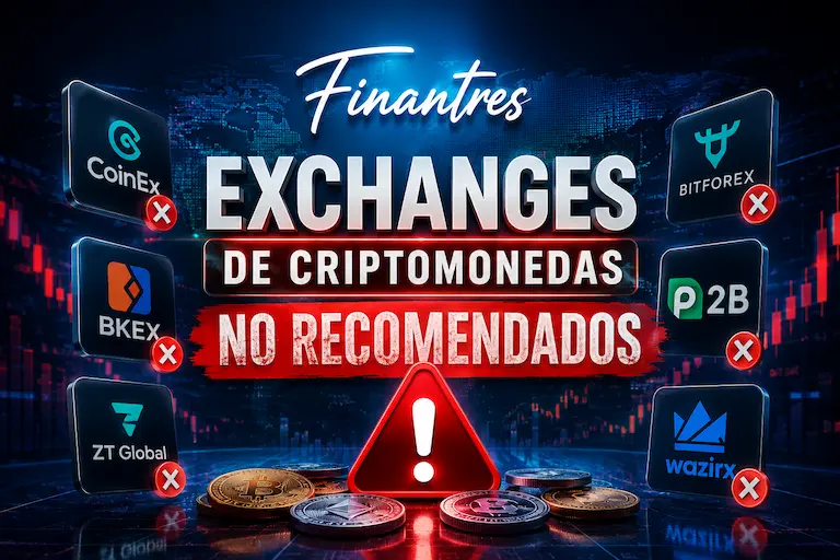 Advertencia sobre intercambios de criptomonedas