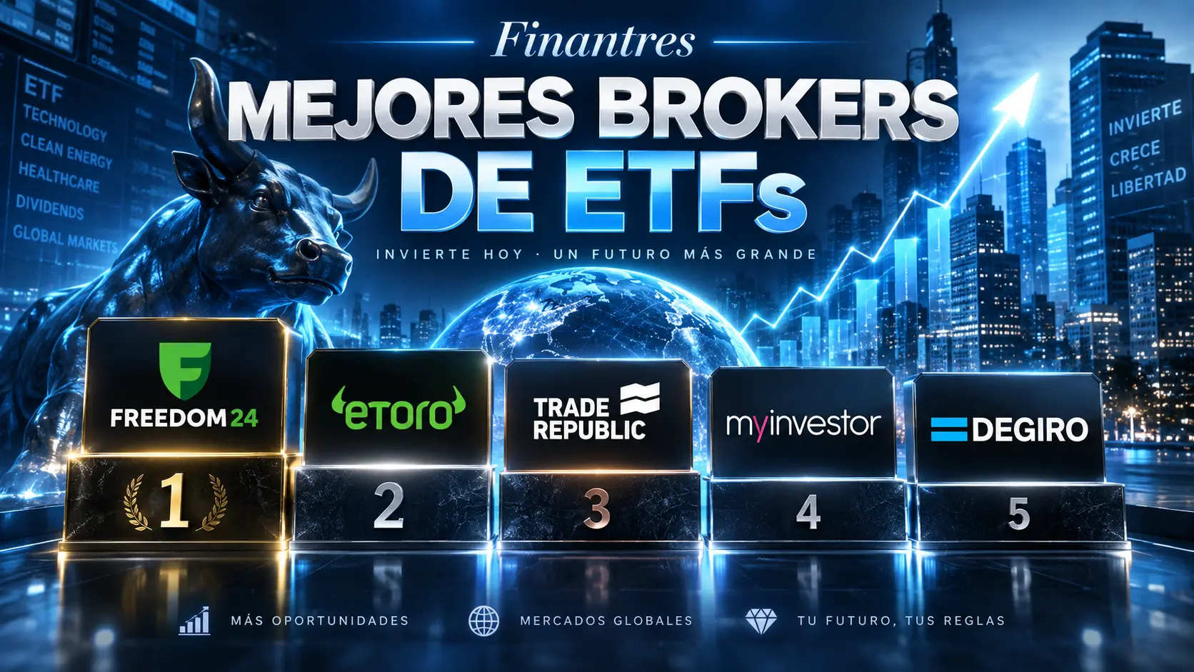 Mejores brokers de ETFs: las 5 plataformas que más sentido tienen desde España