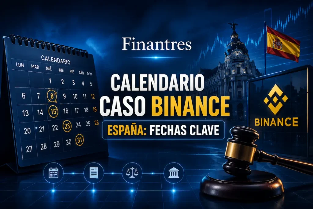 Calendario caso Binance España fechas clave