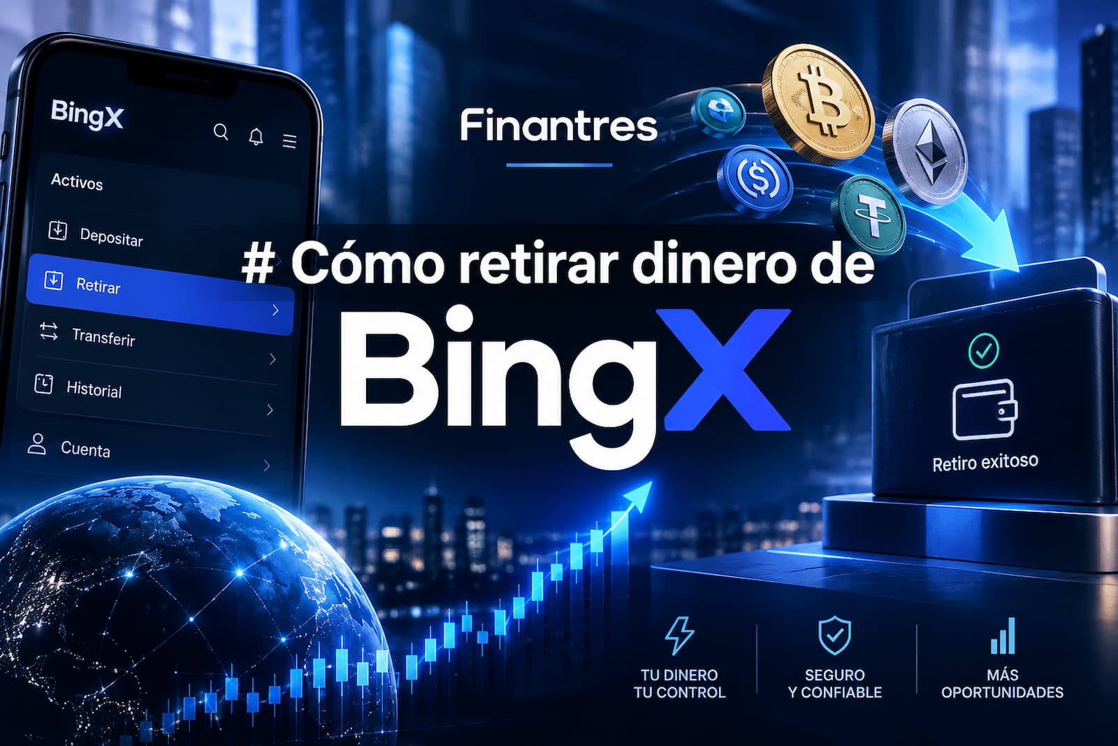 Cómo retirar dinero de BingX