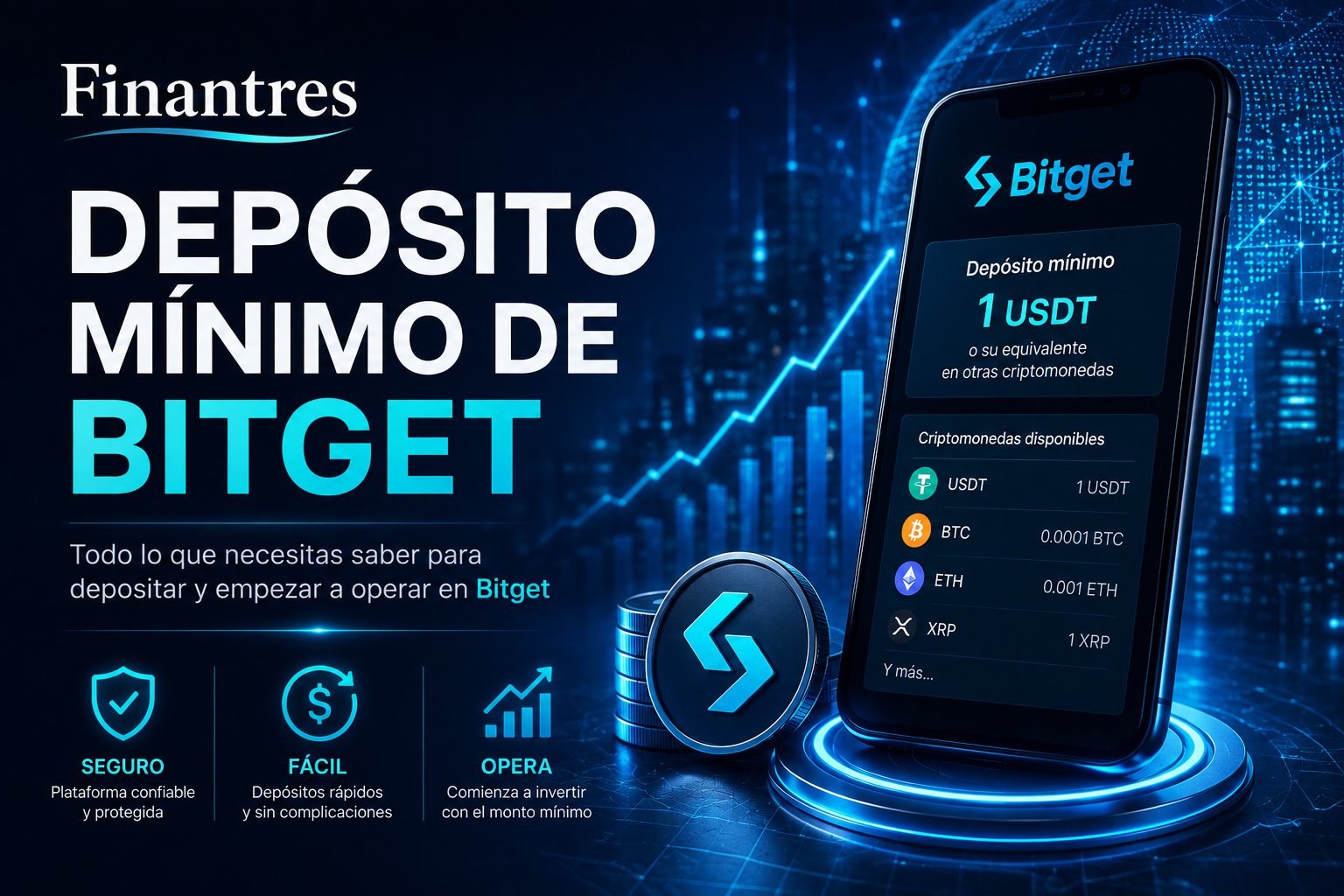 Depósito mínimo de Bitget