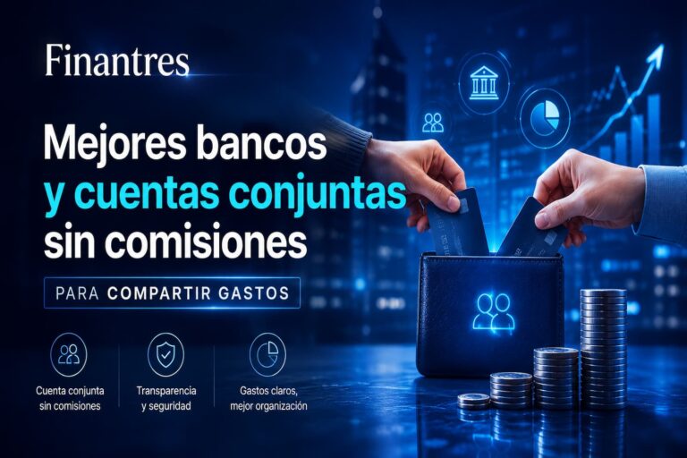 Mejores bancos y cuentas conjuntas sin comisiones para compartir gastos