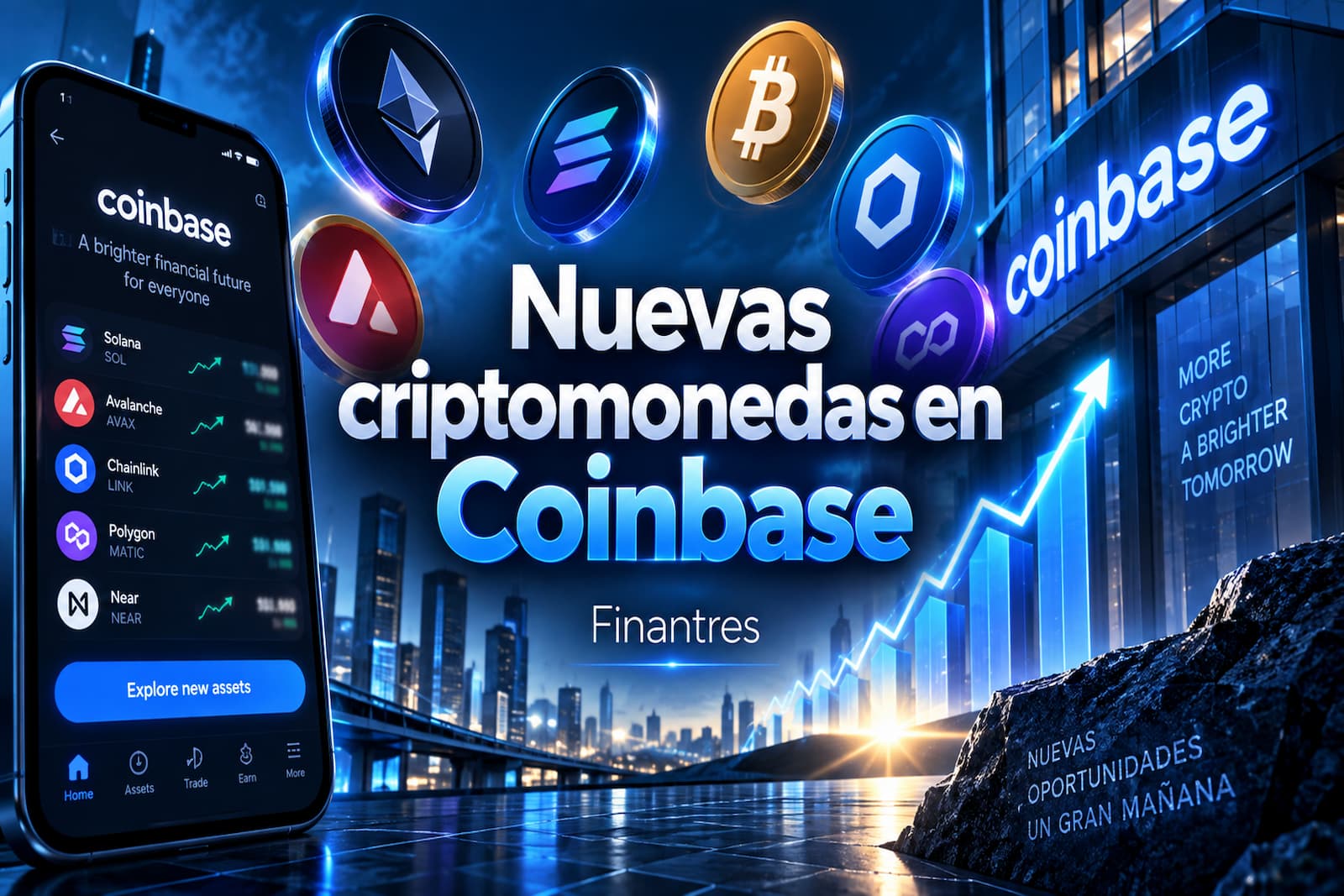 Nuevas criptomonedas en Coinbase