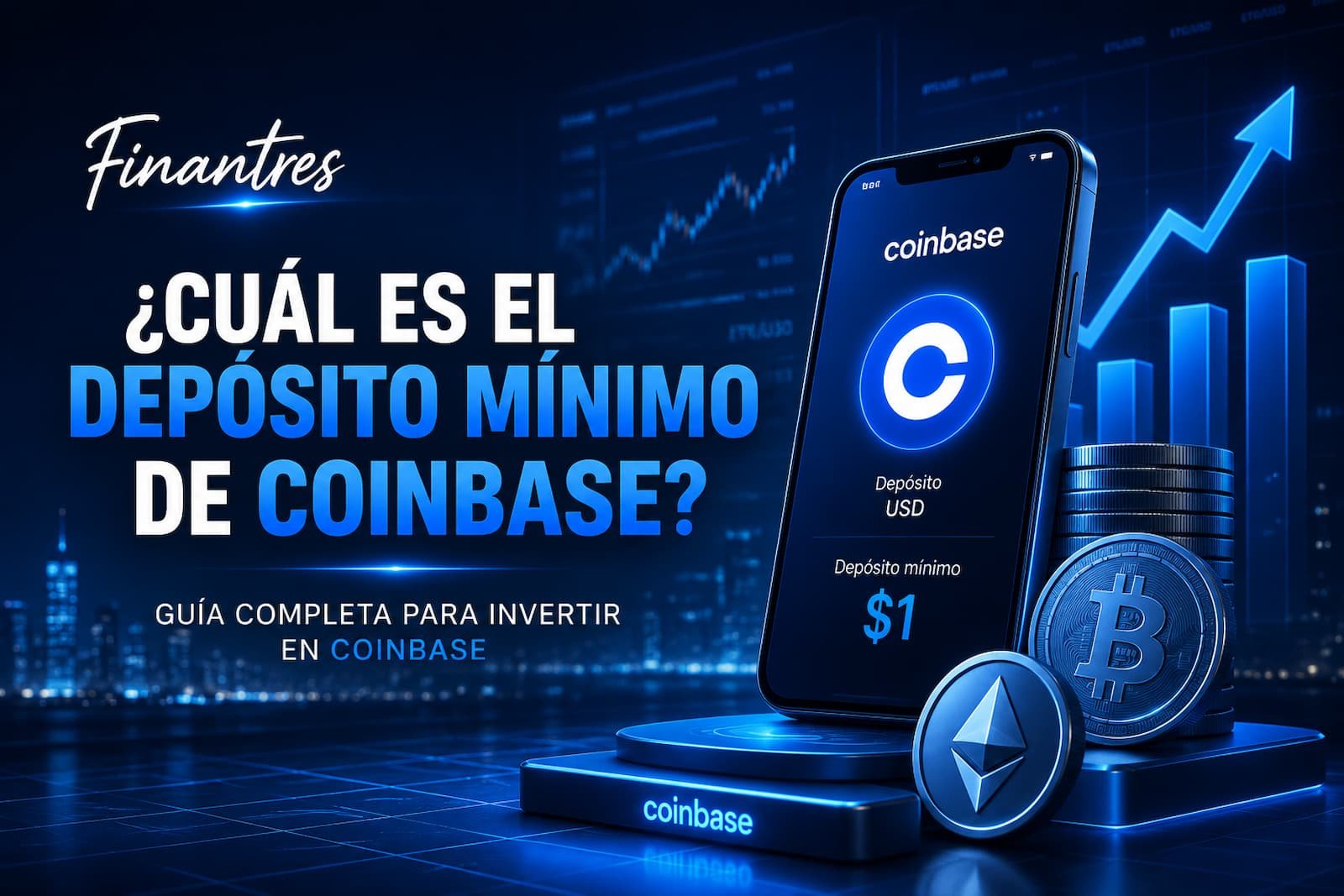 ¿Cuál es el depósito mínimo de Coinbase