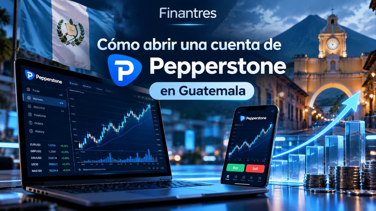 Cómo abrir una cuenta de Pepperstone en Guatemala paso a paso