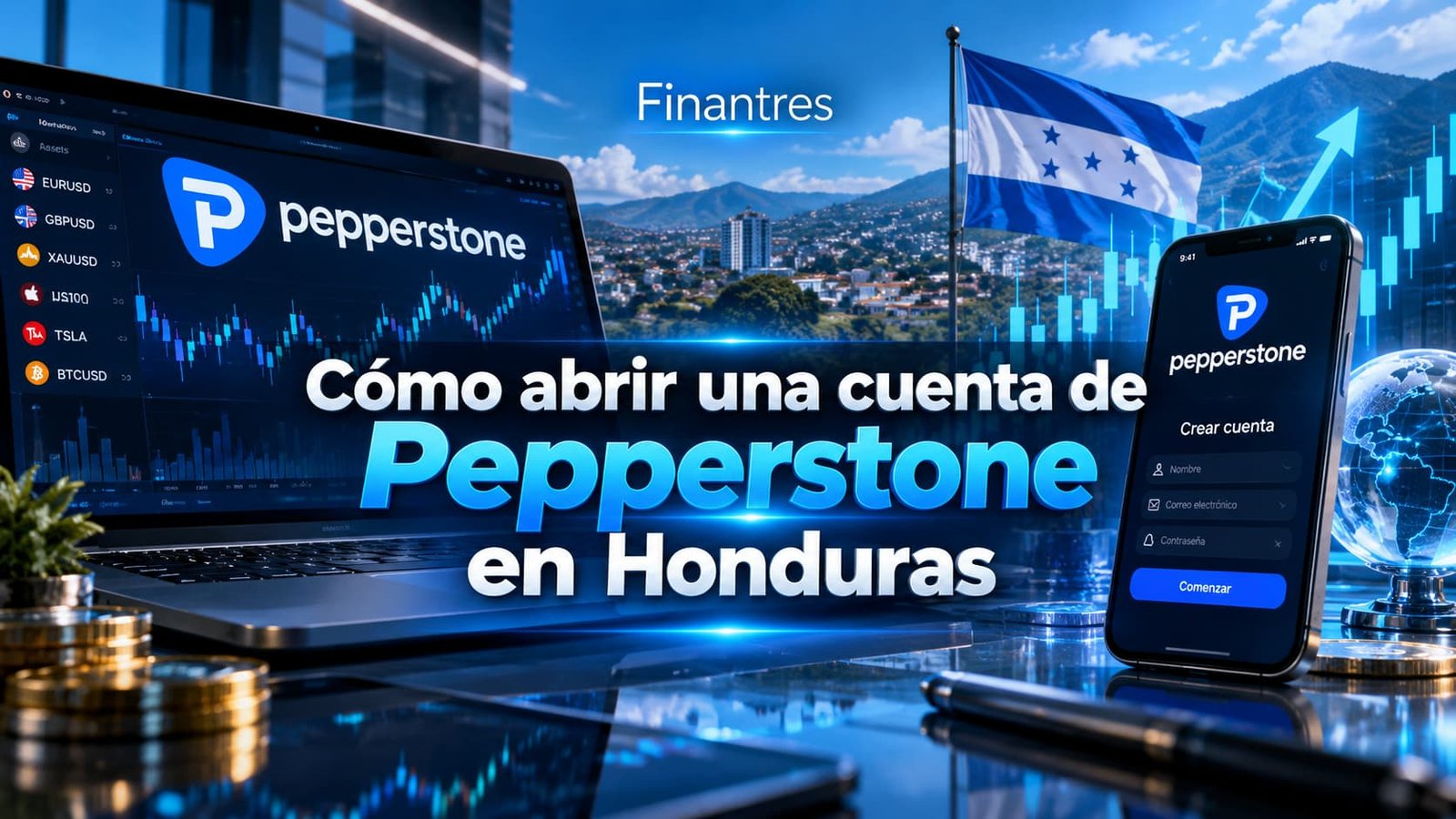 Cómo abrir una cuenta de Pepperstone en Honduras paso a paso