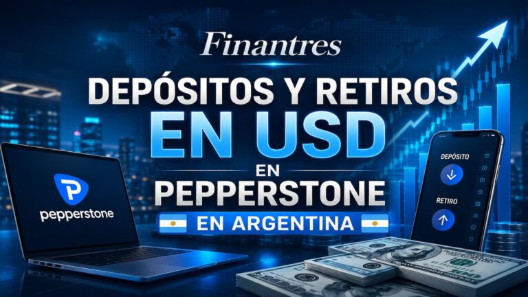 Depósitos y retiros en USD en Pepperstone en Argentina