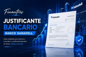 Justificante bancario Banco Sabadell