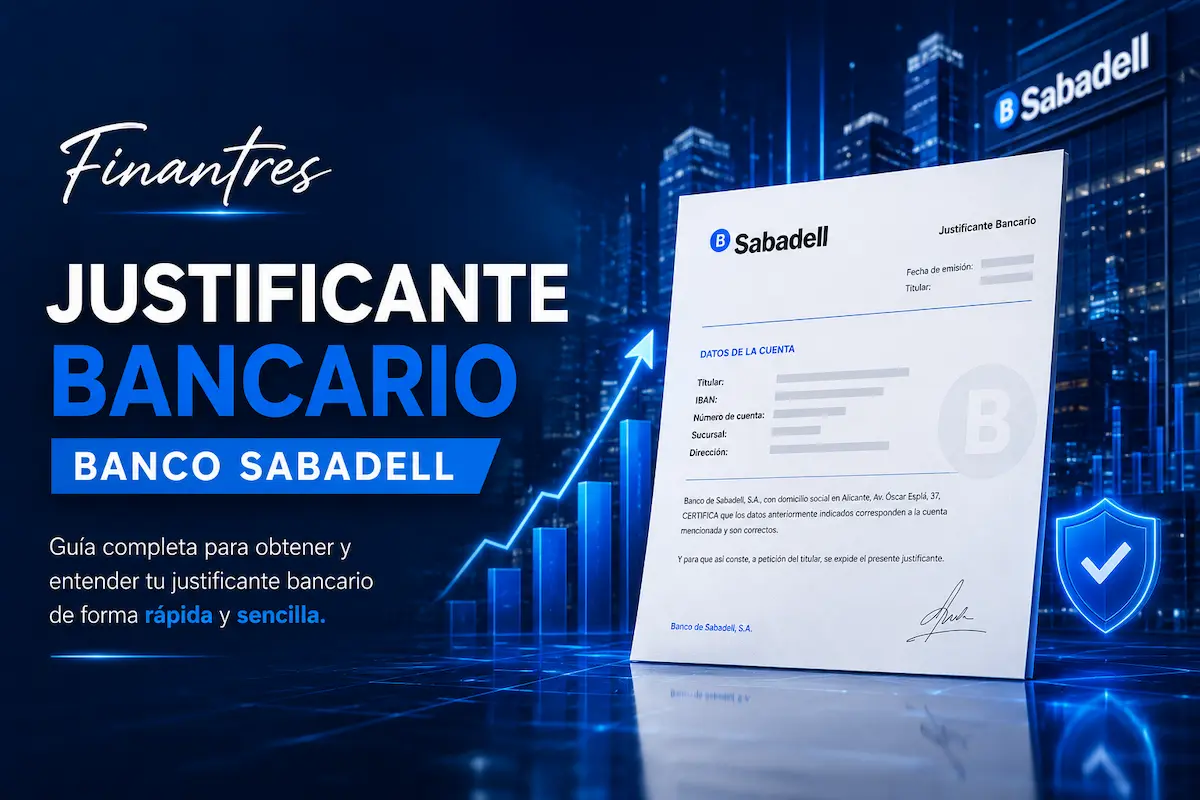 Justificante bancario Banco Sabadell