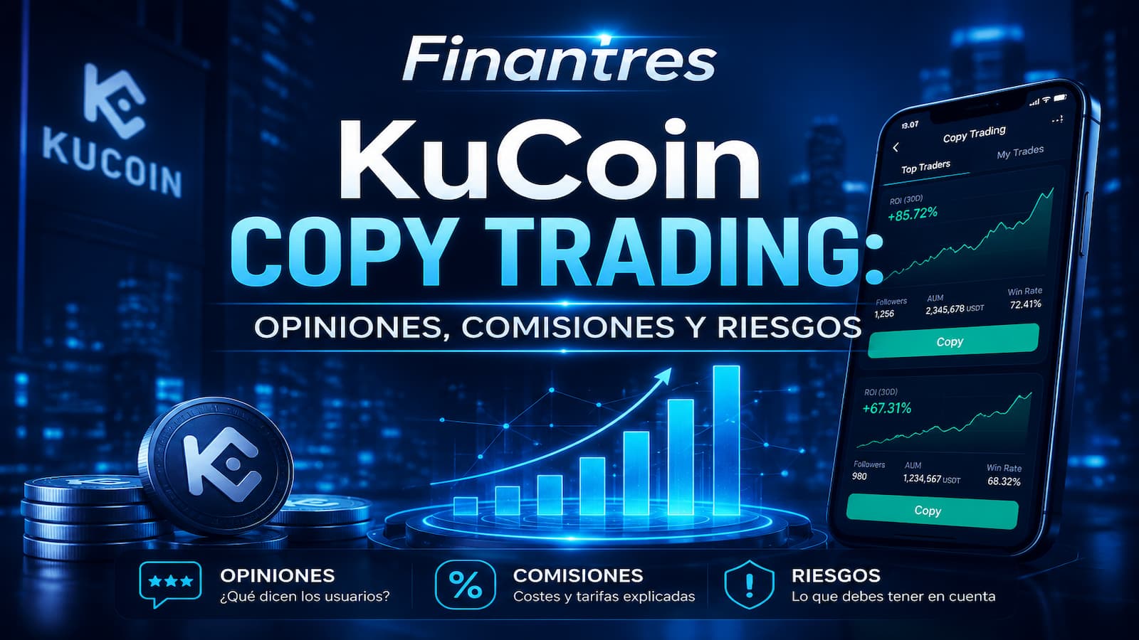 KuCoin copy trading: opiniones, análisis y comisiones