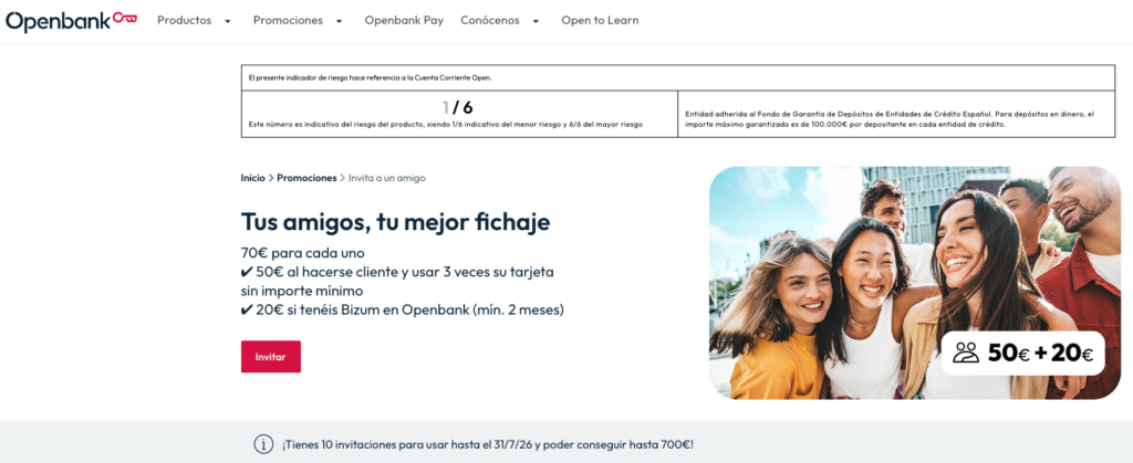 Oferta amigos Open