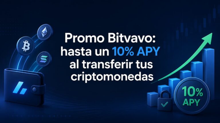 Promo Bitvavo hasta un 10% APY al transferir tus criptomonedas
