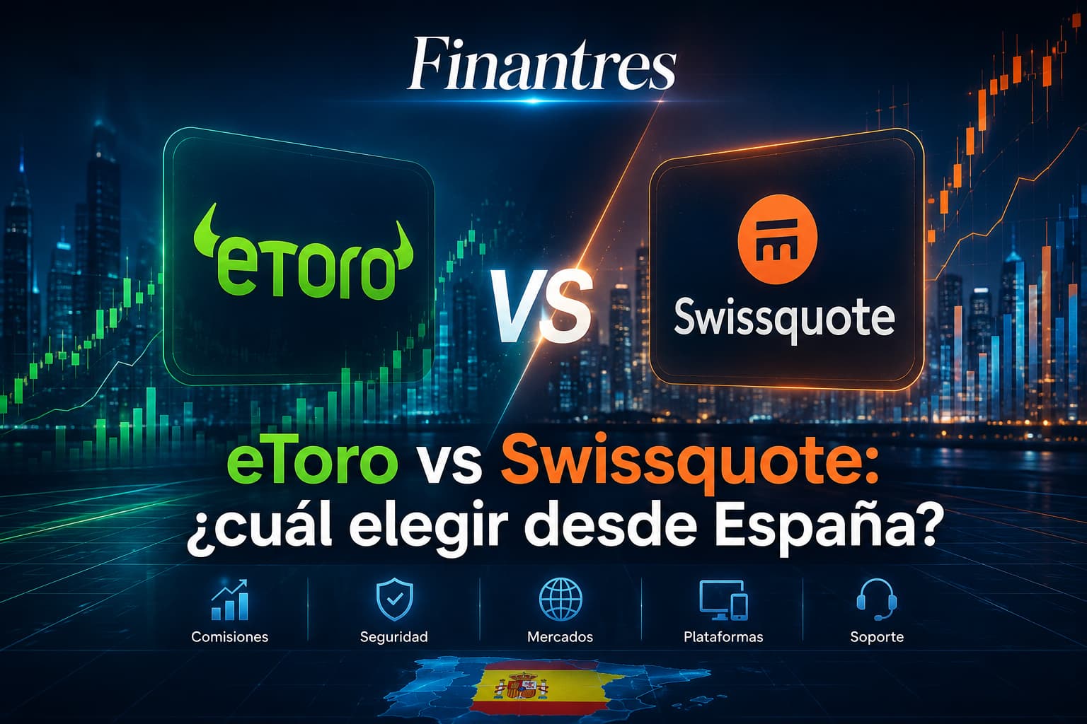 eToro vs Swissquote: ¿cuál es mejor para invertir desde España?