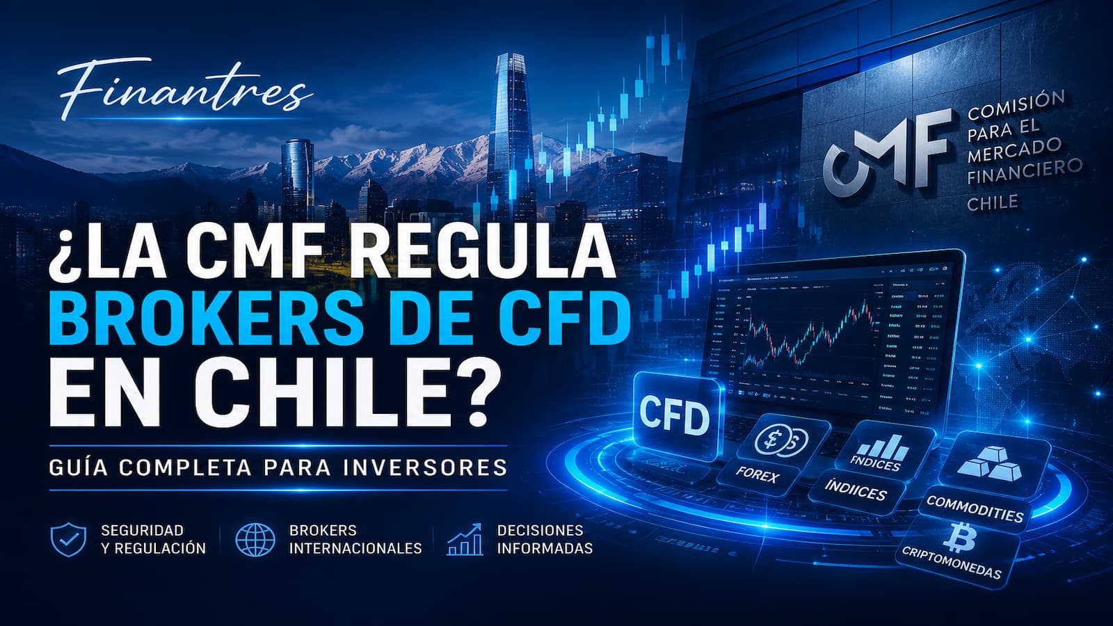 ¿La CMF regula a los brókers de CFD que operan en Chile?