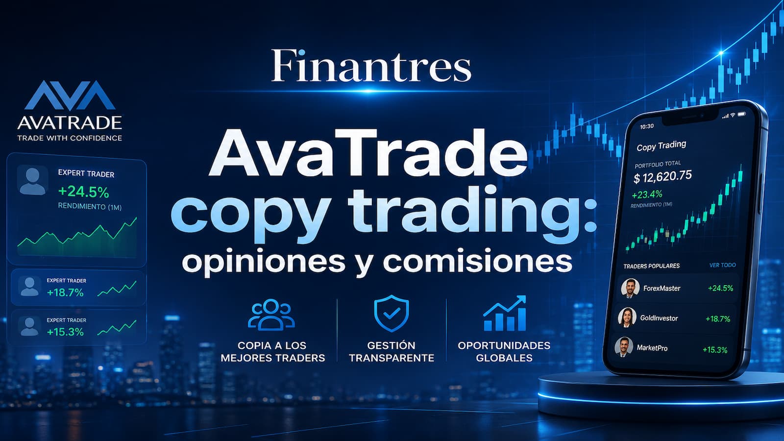 AvaTrade copy trading: opiniones, comisiones y análisis completo