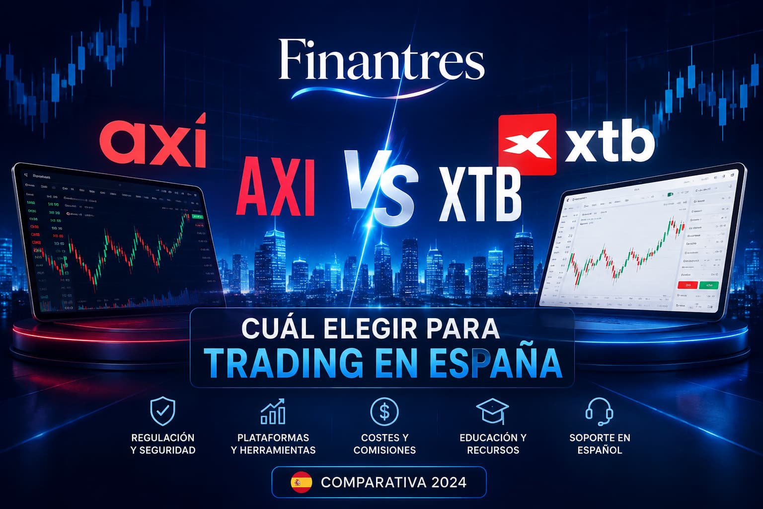 Axi vs XTB cuál elegir para trading en España