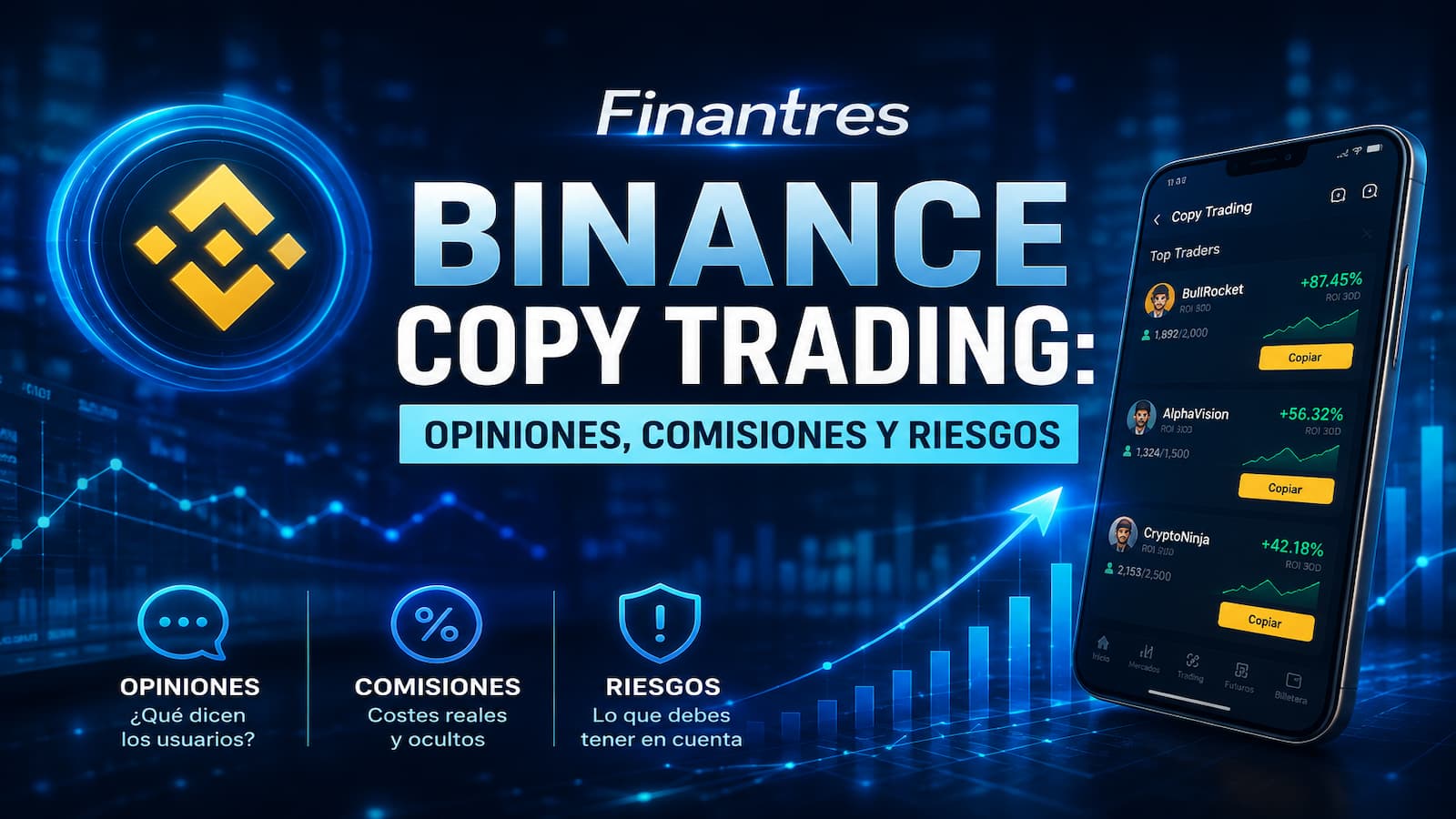 Binance copy trading: opiniones, comisiones y análisis completo