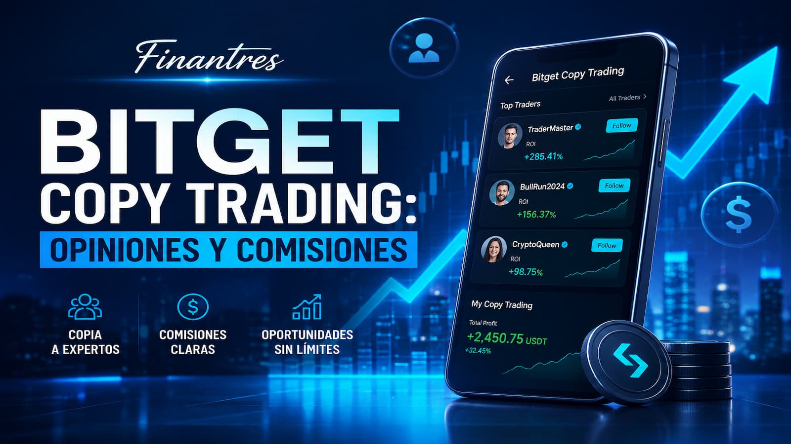 Bitget copy trading: opiniones, análisis y comisiones
