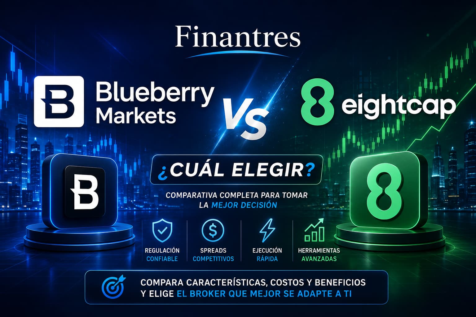 Blueberry Markets vs Eightcap: ¿qué bróker es mejor en Latinoamérica?