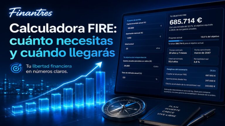Calculadora FIRE: calcula tu independencia financiera y cuándo podrías alcanzarla