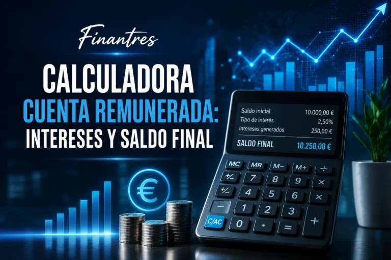 Calculadora de cuenta remunerada: calcula tus intereses y saldo final