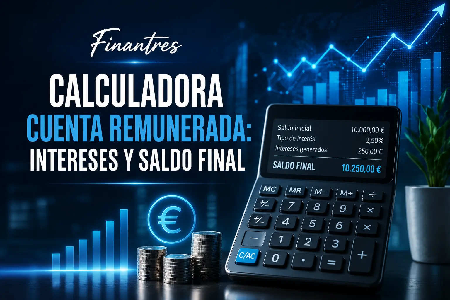 Calculadora de cuenta remunerada: calcula tus intereses y saldo final